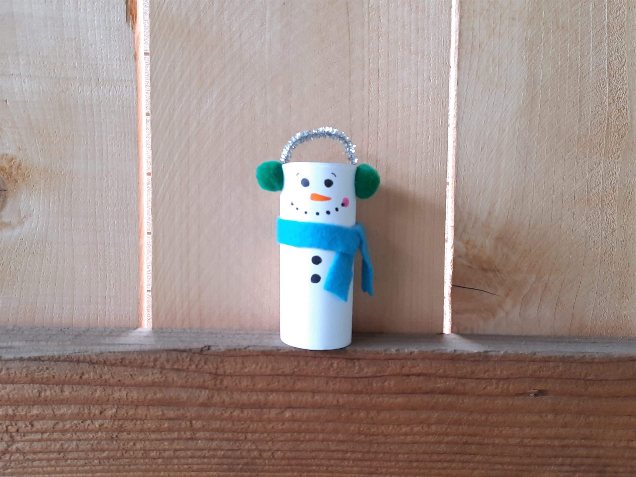 Toilet Paper Tube Snowman