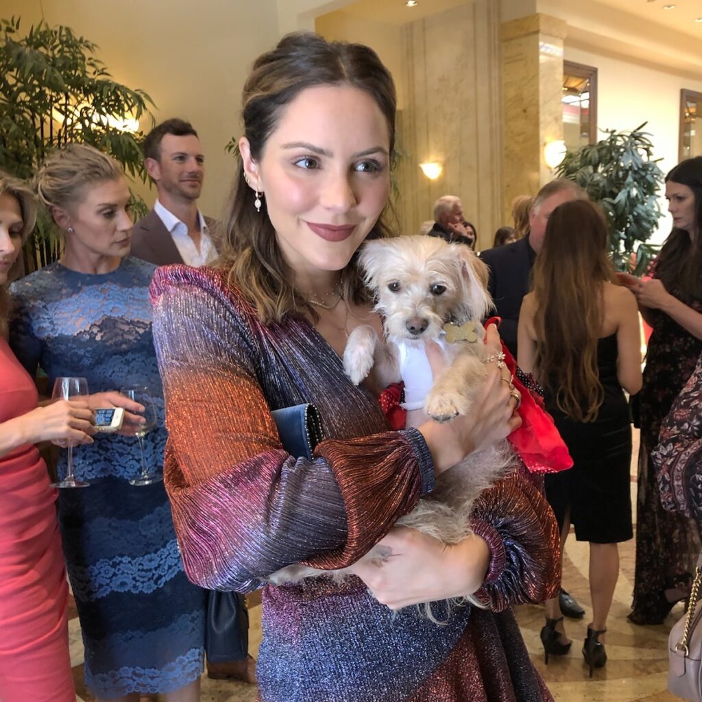 Katharine McPhee w/ dog