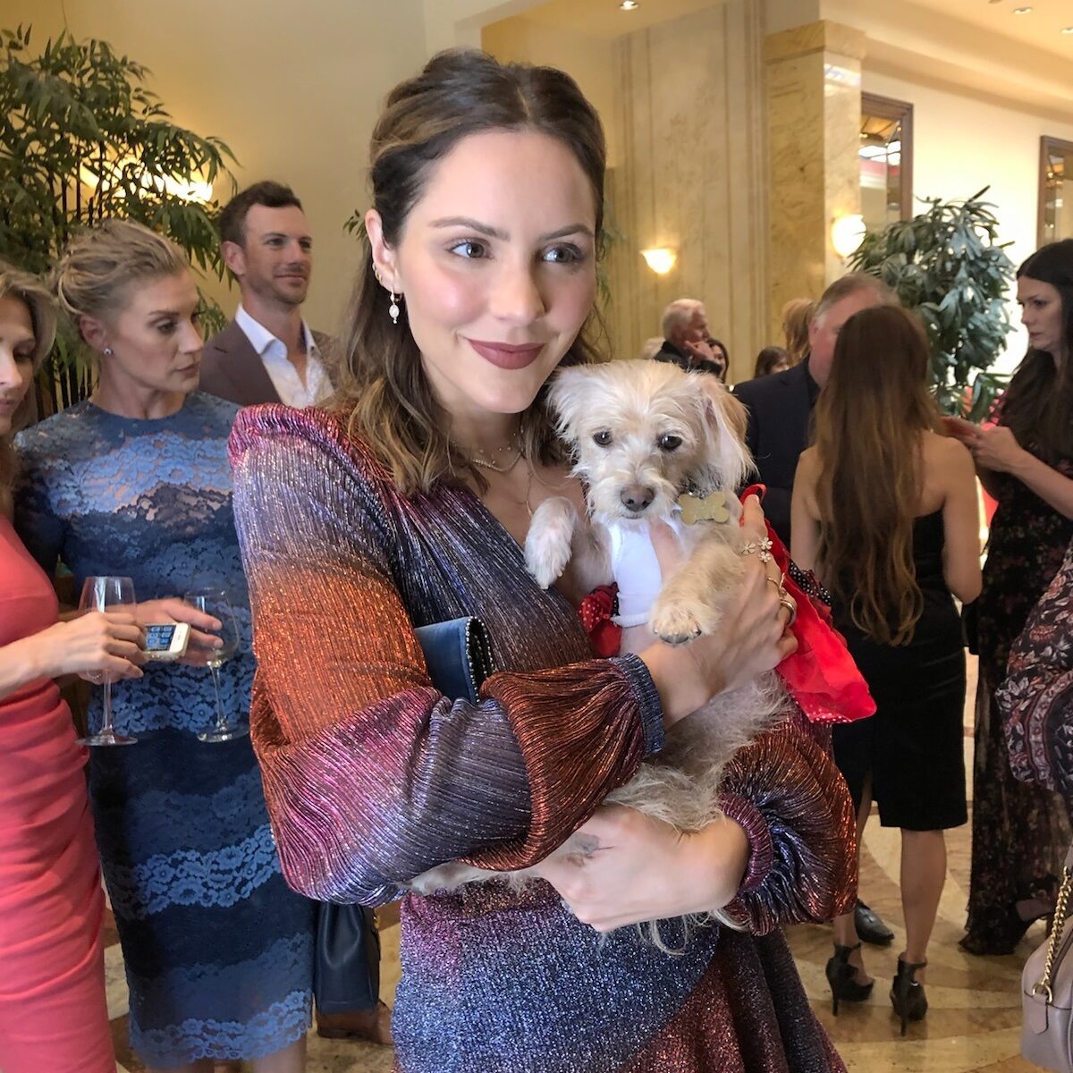 Katharine McPhee w/ dog