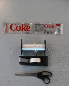 Supplies for DIY Pet Halloween Costume- Soda