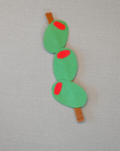 Finished DIY Martini Toothpick