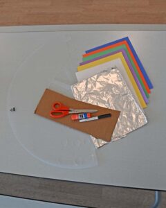 Supplies for DIY Fruit Loops Costume for Pets