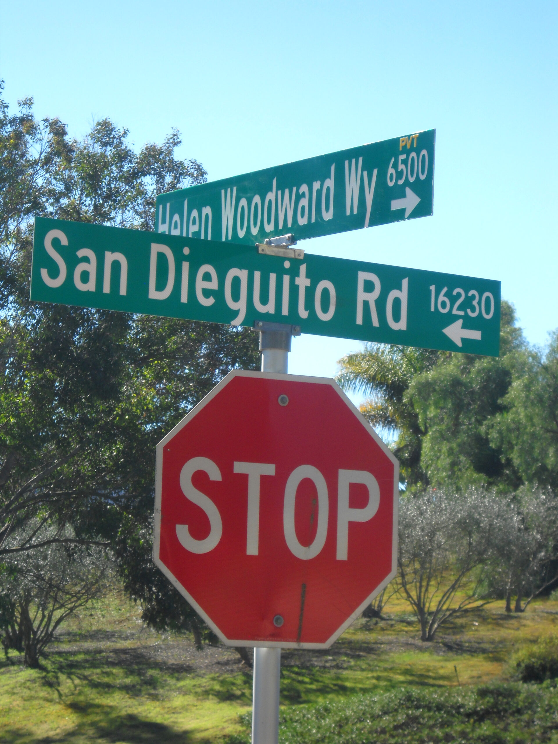 Calle del Nido Road renamed Helen Woodward Way