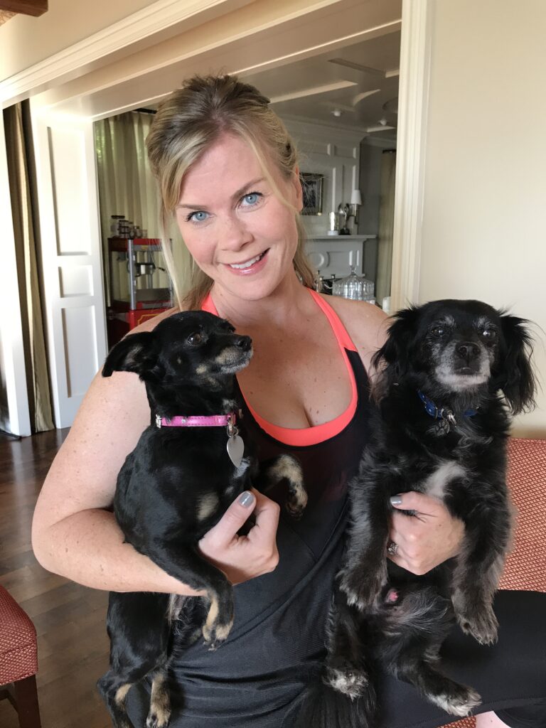 Alison Sweeney w/ Bean & Ozzy
